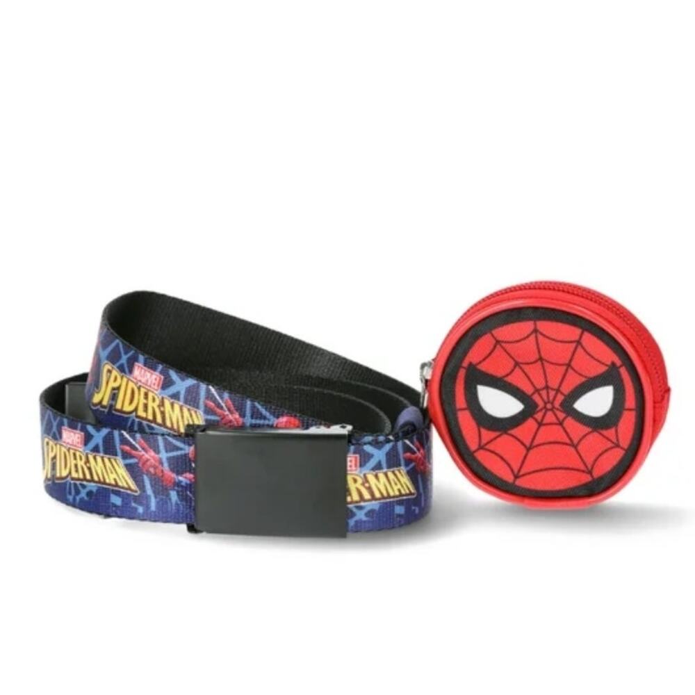 Marvel Spider-Man Removable Pouch Belt Bag Kids Child Red Blue NEW Fun Comics